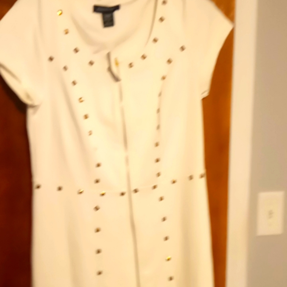 Cream knit dress